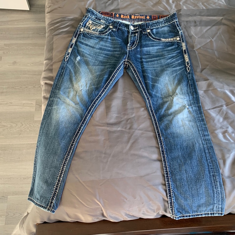 Rock Revival Men’s Straight Jeans (Size 33)